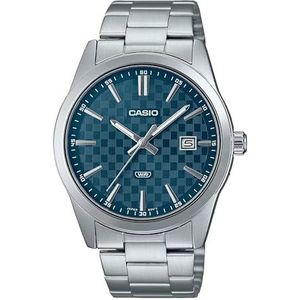Horloge CASIO Collection - MTP-VD03D-2A2, armbandkleur: zilvergrijs, wijzerplaat, nachtblauw, heren