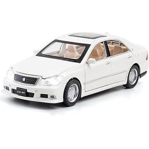 Prachtig Auto model 1:32 Gelegeerde Gegoten Automodellen For Crown Simulatie Geluid En Licht Terugtrekspeelgoed (Kleur : White)