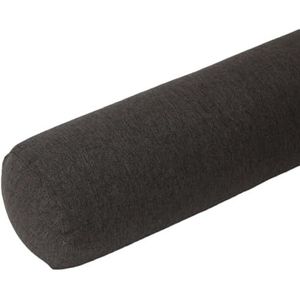 Round Cervical Roll Bolster Pillow with Removable & Washable Pillow Cover, Bolster Pillow Filled with Soft, Round Bolster Pillowcase Cover(Black,15x45cm)
