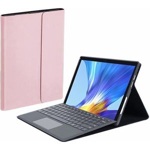 Toetsenbordhoes voor Surface Pro 7+/Pro 7/Pro 6/Pro 5/Pro 4/Pro 3 12.3"", 7-Kleuren Achtergrondverlichting, Magnetisch Draadloos Toetsenbord met S-Penhouder,Roze