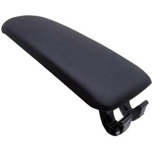 auto Accessoires Voor A-udi A4 B6 B7 2002-2007 Middenconsole Armsteun Opbergdoos Dekselhoes Lederen Auto Armsteun Vergrendeling Hoes Vervangende onderdelen(Zwart)