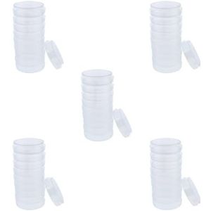 Lab Plastic Petrischaal - Steriele Celweefsel Cultuur Schotel - 75mm - Set van 5