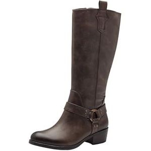 MARCO TOZZI Lange laarzen voor dames, 2-25503-43, modieuze laarzen, koffie, 39 EU