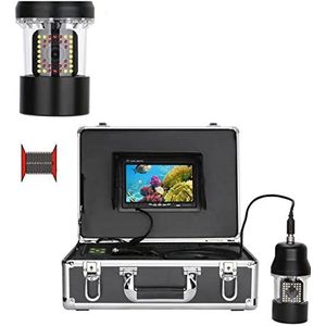 Onderwatercamera, 7 inch 20m / 50m / 100m onderwater vissen videocamera viszoeker IP68 Waterdicht 38 Le DS 360 graden roterende camera(F8200B-2L-50M)
