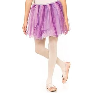 OVISSA Ultrazachte kinder- en meisjespanty voor elke activiteit, sterke panty voor meisjes, school, dans, ballet, theater, kinderen, microvezel, effen panty, 50 denier, Ecru, 5-6 jaar