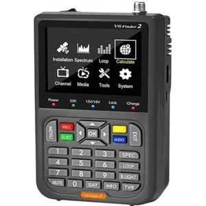 Digitale satellietzoeker V8 Finder 2 Satellietzoekermeter DVB-S/S2/S2X 3,5 inch LCD-scherm 1080P voor het aanpassen van de satelliet-tv-schotel
