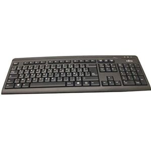 Fujitsu KB410 toetsenbord USB AZERTY Arabisch, Frans Zwart