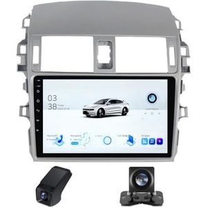 Android autoradio geldt voor Toyota Corolla 10 Altis 2006-2013 Carplay Android Auto,9 inch 2.5D touchscreen auto radio met GPS navigatie Bluetooth RDS WiFi stuurwiel afstandsbediening(NF-6)