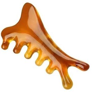 Gua Sha, Guasha Tool Face Upgraded, Guasha Stone Natural Jade Stone(Coffee)