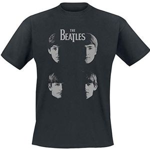 Beatles, The Shadow Faces T-shirt zwart M 100% katoen Band merch, Bands, Duurzaamheid