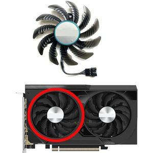 Vervangende ventilator voor GIGABYTE voor GeForce RTX4060 8GB voor WINDFORCE OC grafische kaart(Left fan)