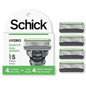 Chique Hydro 5 gevoelige huid scheermesjes navullingen voor mannen met Flip Trimmer - 4 count by Chiick