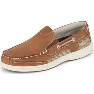 Dockers Mens Tiller Leather Casual Slip-on Loafer Boat Shoe with NeverWet
