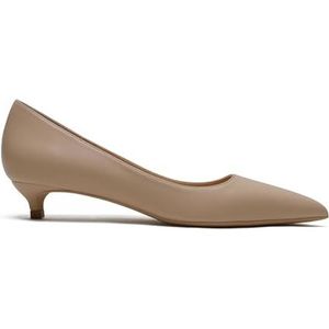 Hakken Schoen-Elegante Pumps Vrouwen-Stiletto-Sexy Naaldhak - Gesloten Puntige Teen - Avond-Feest-Luxe Mode Vrouwelijke Hakken - Kantoorschoenen voor Vrouwen 22-CHC-19, 2 Abrikoos, 40 EU