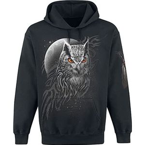 Spiral Wings Of Wisdom Trui met capuchon zwart XL 100% katoen Everyday Goth, Gothic