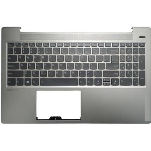 Voor Lenovo voor ideapad 5 15IIL05 15ARE05 15ITL05 15ALC05 Russisch/VS/VK/Frans/Spaans laptoptoetsenbord voor Palmrest Cover Case(Metal silver US)
