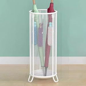 YFAURNDE Opbergrek for paraplu's in de lobby van een hotel, deuremmer, opbergrek for paraplu's, opbergbuis for paraplu's(White,50 * 20cm)