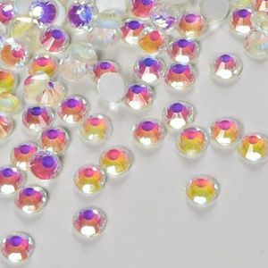 Glitter Gems SS3-SS50 Flatback Stones Clear Crystal Non Hotfix Rhinestones Nail Art Decoration Rhinestones Y0100-Crystal Luminous-SS8 2.5mm-1440 stuks