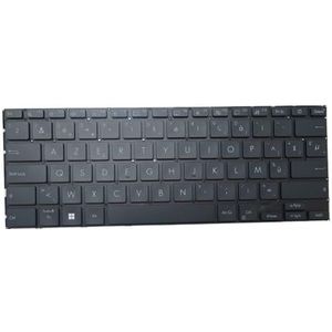 Laptoptoetsenbord voor ASUS voor ZENBOOK 14X voor OLED Q410V Q410VA Q420V Q420VA Blauw met achtergrondverlichting België BE/Frans FR/Portugees PO/UK(Belgium BE)