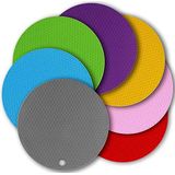 Cozihom Siliconen onderzetter mat, multifunctionele cellulaire siliconen pad, Hot Pads antislip siliconen isolatiemat, 7 verpakkingen