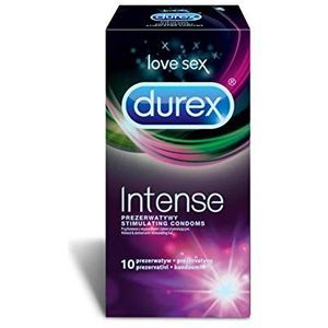 Durex Intense condooms – geribbelde en genopte condooms met stimulatiegel voor een intensieve bevrediging van de vrouw (10)