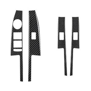 Auto-interieursticker Voor Sonic 2012 2013 2014 2015 2016 LHD Zachte Sierlijst Raamschakelaar Paneel Sticker Hoes interieurframe(Koolstof)