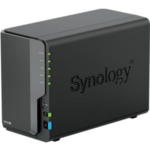 Synology DiskStation DS224+, NAS, Desktop, Intel® Celeron®, J4125, 2 GB, DDR4