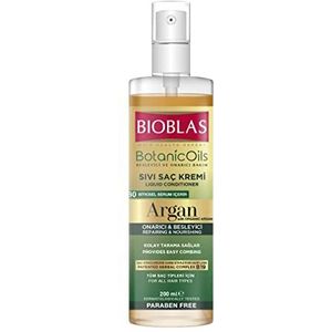 BIOBLAS Argan Vloeibare conditioner met organische arganolie, effectief tegen haaruitval en geeft het haar glans, 200 ml