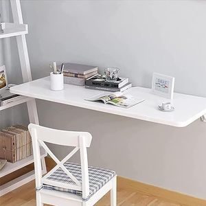 Opvouwbare Wandmontage, Opvouwbare Tafel Opvouwbaar Bureau Witte Muur Opgezette Zwevende Opvouwbare Tafel, Opbergplank voor Opvouwbare Eettafel (Size : 80 * 50cm)