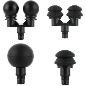 Falafale Massager Heads Massage Gun Soft Heads Vervanging 4 Pack Massage Gun Adapter Dubbele Hoofd Bevestiging