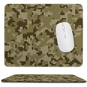 Camouflage militaire muismat antislip muismat rubberen basis muismat voor kantoor laptop thuis 9,8 x 11,8 inch