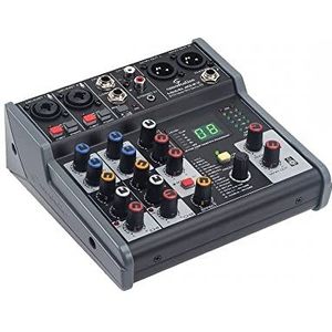 Soundsation Miomix 204FX mengpaneel met 6 kanalen met digitaal effect