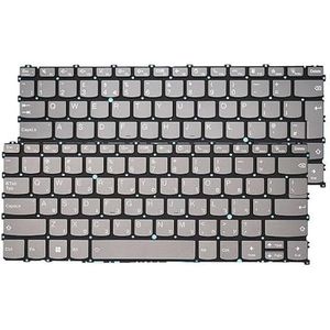 FR/UK/Russisch Spaans Italiaans toetsenbord voor Lenovo voor ThinkBook 13s G4 IAP ARB voor Plus G3 voor Gen 4(CF Grey Backligh)
