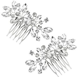 Shaorangrang Haarkam met strassteentjes, fonkelende haaraccessoires, geschikt voor bruiden, bruidsmeisjes en meisjes
