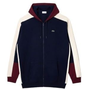 Lacoste Tall Fit Zip-up Hoodie met capuchon, marineblauw/zin-laponie, XL, herenmaat, Marineblauw/Zin-laponie, XL tall