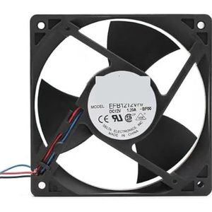 Voor Delta Electronics EFB1212VHF DC 12V 1.20A 120x120x32mm 3-draads serverkoelventilator