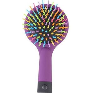 Lurry Detangling Brush Glide Thru Detangler Haar kam Purple with mirror