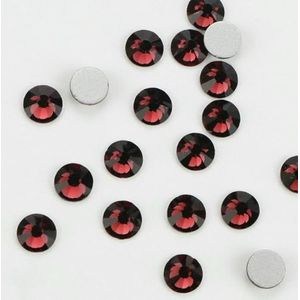 101-133 Koude Fixatie Kristallen Cristales Flatback Zilveren Achterkant Niet Hotfix Strass Voor Tassen Schoenen Kleding Telefoon DIY Nail Art-133 Bordeauxrood-7mm SS34 144 stuks
