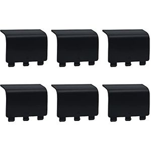 Mcbazel 6 stuks vervangende batterijhoezen voor Xbox Series S/X controller (niet voor Xbox One/Elite 1 en 2 controllers) - zwart