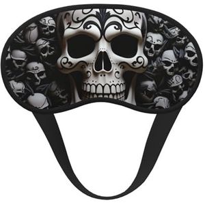 Zwart-wit slaapmasker voor zijslaper, verduisterend oogmasker voor dames en heren, nuldruk slaapmaskers zachte ademende oogbedekking comfortabele blinddoek oogdoek voor nachtrust