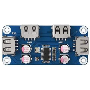Waveshare USB HUB HAT (B) for Raspberry Pi Zero/Zero W/4B/3B/3B+, with 4x USB 2.0 Ports Support USB 2.0/1.1