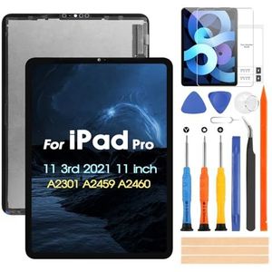 ARSSLY Lcd-scherm voor iPad Pro 11 3e generatie voor iPad Pro 11 3e Gen 2021 A2301 A2459 A2460 Touchscreen Digitazer Assembly Vervanging Monitor met Reparatiekit