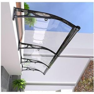 Raamluifel, luifels for deuren, met regen, sneeuw, zonlicht, UV-bescherming, buitenluifel, luifel for buiten, polycarbonaat luifels for terras, veranda, holle plaat (Size : 80x180cm/32x71in)