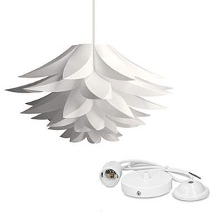 Puzzel Lamp - Wit - DIY - 50 Stukjes - Diameter 50 cm - Hoogte 30 cm