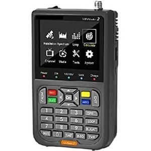 Satellietzoeker, digitale satellietsignaalzoeker, V8 Finder 2 Satellietsignaalzoeker DVB-S/S2/S2X Digitaal 1080P HD H.264 VS ST-5150 V8 FINDER PRO WS6933 voor het aanpassen van satelliet-tv-dis(V8 fin