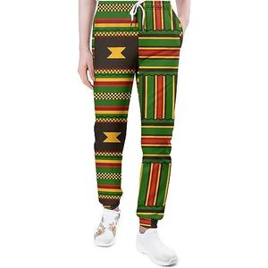 Afrikaanse Kente Doek Tribal Print Joggingbroek Voor Mannen Yoga Atletische Jogger Joggingbroek Trendy Lounge Jersey Broek 2XL