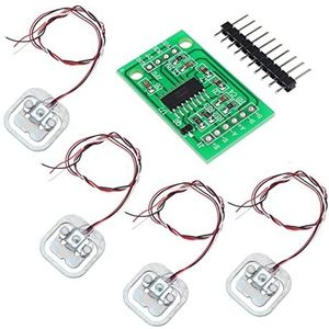 4 STUKS Menselijke schaal load cel gewichtsensoren + HX711 AD E Gewichtsensor Elektronische weegschaaldruksensor Diy Kit