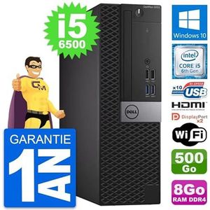 Dell PC OptiPlex 5050 SFF Core i5-6500 RAM 8 GB harde schijf 500 GB HDMI Windows 10 WiFi (Rebuild)