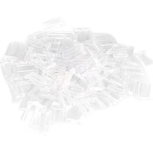 Rimless Glasses Accessories, 3 Types New Compression Mounting Sleeve Plastic for Rimless Glasses Accessories Tools - 100 Pcs (1.5 * 0.8 * 0.7)