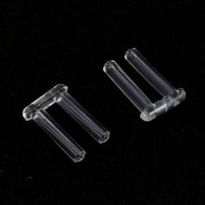 Rimless Glasses Accessories, 3 Types New Compression Mounting Sleeve Plastic for Rimless Glasses Accessories Tools - 100 Pcs (1.5 * 0.8 * 0.7)